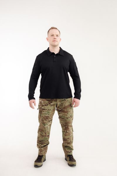 Sych Tactical Polo Long Sleeve Black, M