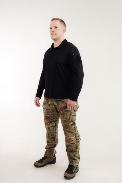 Sych Tactical Polo Long Sleeve Black, M