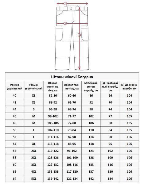 Жіночі тактичні штани "Богдана" олива, L(52) product_a979dd36-dd60-1a89-2459-5e645468123b_l52 фото
